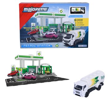 Majorette - Coffret Station Essence BP avec Véhicule