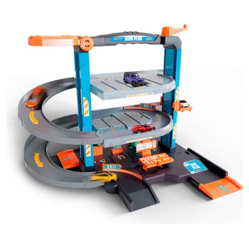 Majorette - Coffret Garage City Flex avec 5 Véhicules