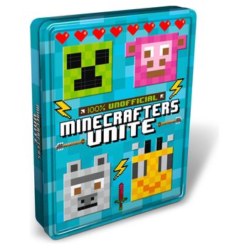 100% Unofficial Minecrafters Unite Books & Stickers Tin