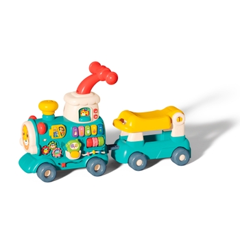 Big Steps - Porteur Baby Train Sons et Lumières 4-en-1