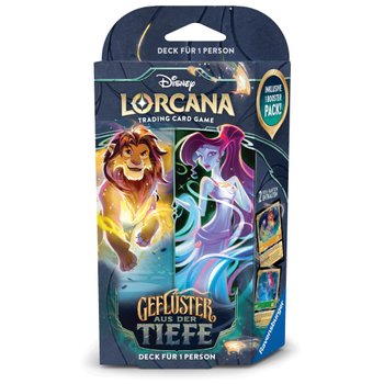 Disney Lorcana Karten Geflüster aus der Tiefe Einzelspieler-Deck Bernstein und Smaragd