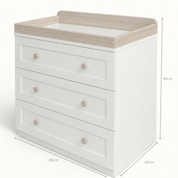Baby Elegance Haddington Chest of Drawers with Changing Unit Stone