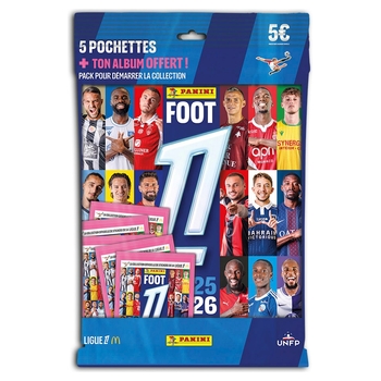 Panini - Foot Ligue 1 McDonald's 2025/2026 5 Pochettes + Album Offert