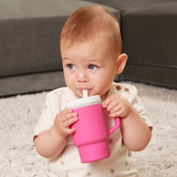 Infantino My 1st Tumbler Trinklernbecher Bubble Gum pink