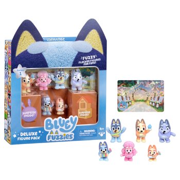 Bluey Fuzzies Figures Deluxe 8 Pack Assortment