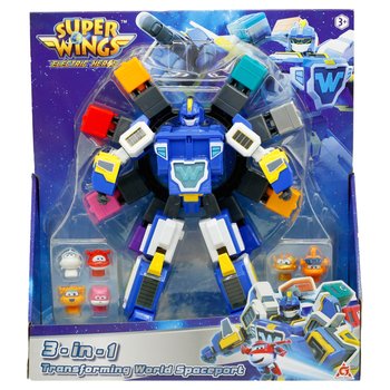 Super Wings 3-in-1 Weltraumbahnhof und Roboter Set 9-tlg.