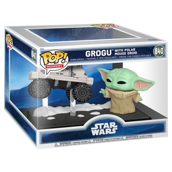 Funko POP! Moment 840: Star Wars Grogu with Polar Mouse Droid