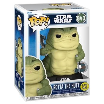 Funko POP! 843: Star Wars The Mandalorian & Grogu Rotta The Hutt (Glow-in-the-Dark)