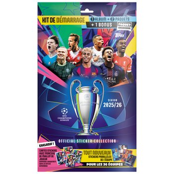 Topps - Kit de Démarrage Album + 3 Pochettes Champions League 2025/2026