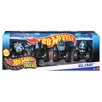 Hot Wheels 1:64 Monster Trucks X(L) Ray 4 Pack