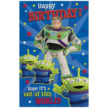 Toy Story Buzz Lightyear Birthday Card (No Age)