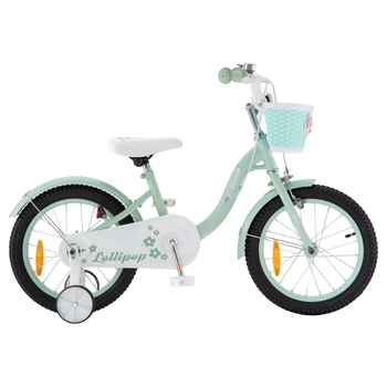 16 Inch Chipmunk Lollipop Bike with Basket Green