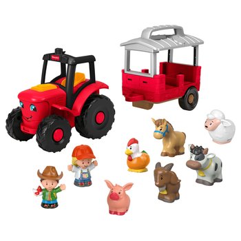 Fisher-Price - Little People Coffret Tracteur et 8 Figurines