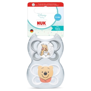 NUK Schnuller 0-6 Perfect Match Air Silikon Disney Winnie Puuh 2er Set