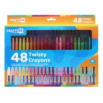 Crafty Co. Drehbare Wachsmalstifte 48er Set