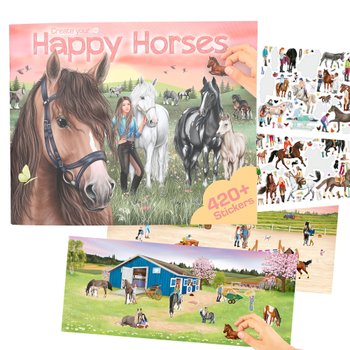 Create Your Happy Horses Stickerboek.