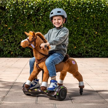 Power Pony Spielpferd zum Reiten braun