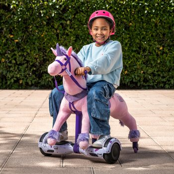 Power Pony Einhorn Spielpferd zum Reiten pink