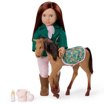 Our Generation Puppe Philippa mit Fohlen