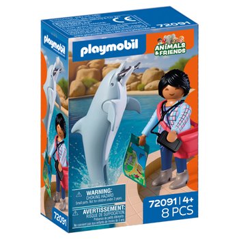 PLAYMOBIL Animals & Friends 72091 Zoo: Delfin und Besucherin