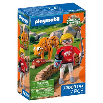 Playmobil - Animals & Friends 72089 Zoo : Tigre et Visiteur