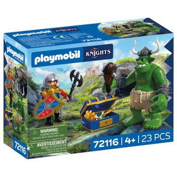 PLAYMOBIL Knights 72116 Troll mit Löwenritterschatz