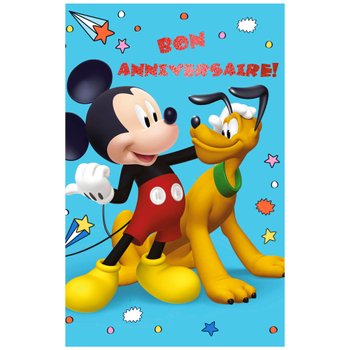 Mickey - Carte d'Anniversaire Mickey et Pluto