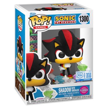 Funko POP! Figurine 1300 Sonic Shadow et ses Émeraudes - Édition Flocked