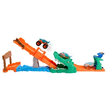 Hot Wheels Monster Trucks Crocodile Crash Challenge Spielset