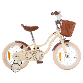 14 Zoll Kinderfahrrad mit Stützrädern Royalbaby Star Girl creme
