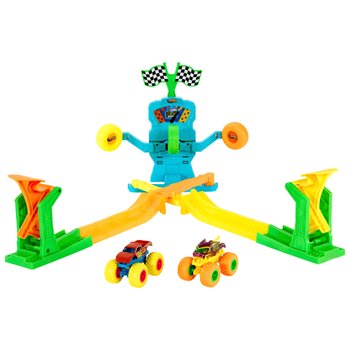 Hot Wheels Monster Trucks Bahn Neon Crashin' Slamway