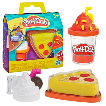 Play-Doh Knet-Leckereien für unterwegs sortiert