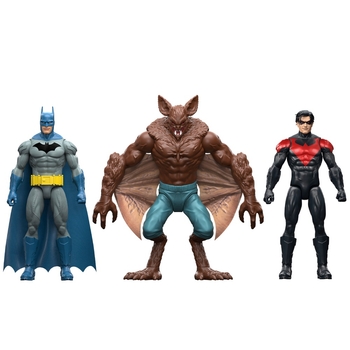 DC Comics Action Figures Batman, Nightwing & Man-Bat 3 Pack
