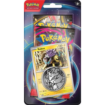 Pokémon - Pack 2 Boosters Méga-Évolution et Carte Promotionelle Raikou avec Pièce
