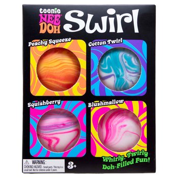 NeeDoh Teenie Swirl Fidget Toy 4 Pack