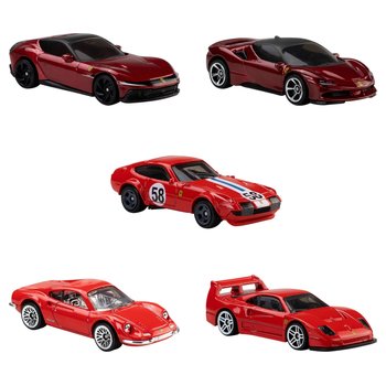 Hot Wheels - Coffret 5 Véhicules 1/64 Ferrari