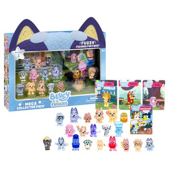 Bluey Fuzzies Figures Mega Collector 20 Pack Assortment