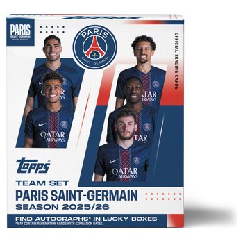 Topps - Coffret Football PSG Team Set 2025/2026