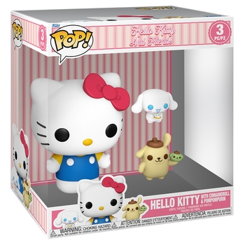 Funko POP! Figuren Hello Kitty and Friends Hello Kitty mit Cinnamoroll und Pompompurin 3er Set