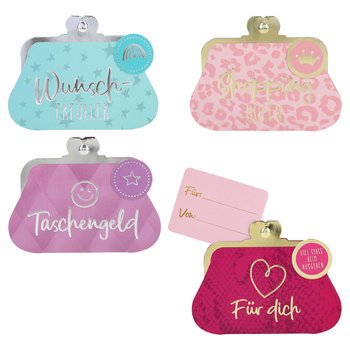 Wunscherfüller Portemonnaies sortiert