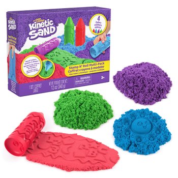 Kinetic Sand Stamp N' Roll Crayon Themed Multi Pack