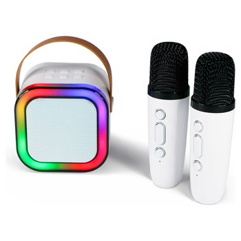 PopSing LED Light-Up Wireless Karaoke Set White