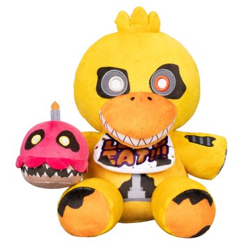 Five Nights at Freddy's Plush Nightmare Chica Stuffie with Glow-in-the-Dark Eyes 20cm