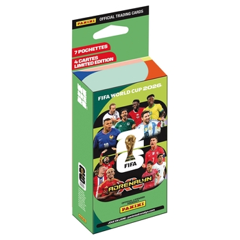 Panini - Adrenalyn XL Coupe du Monde FIFA 2026 7 Pochettes + 4 Cartes Édition Limitée