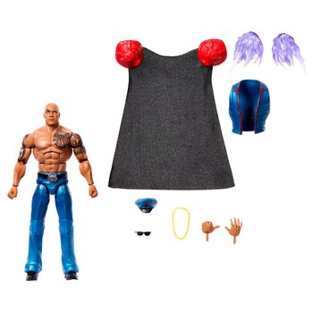 WWE Elite Collection X Street Fighter Action Figures The Rock Final Boss