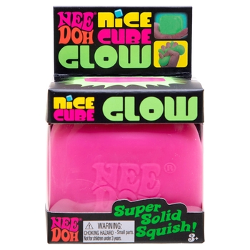 Needoh - Jouet Anti-Stress Nice Cube Phosphorescent - Modèle Aléatoire