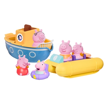 Tomy - Peppa Pig Coffret Aventures en Bateau de Peppa avec Evie