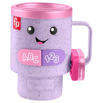 Fisher-Price Laugh & Learn Wake Up & Learn Coffee Mug Purple