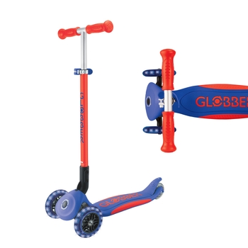 Globber Leuchtender Roller NEON LIGHTS rot/blau