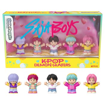 Fisher-Price - Little People Coffret 5 Figurines Saja Boys K-Pop Demon Hunters